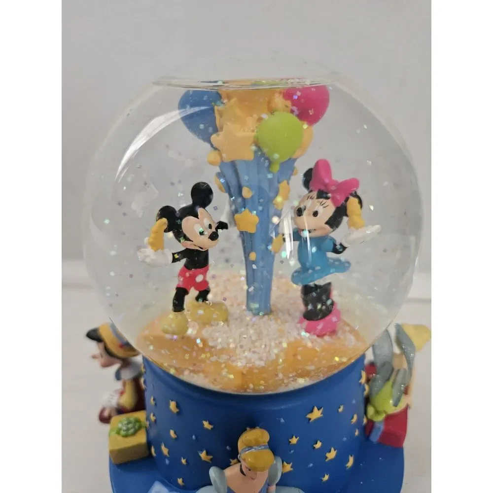 Walt Disney World‎ Walt's 100th Mickey & Minnie Mouse Music Box Snow Globe 2001